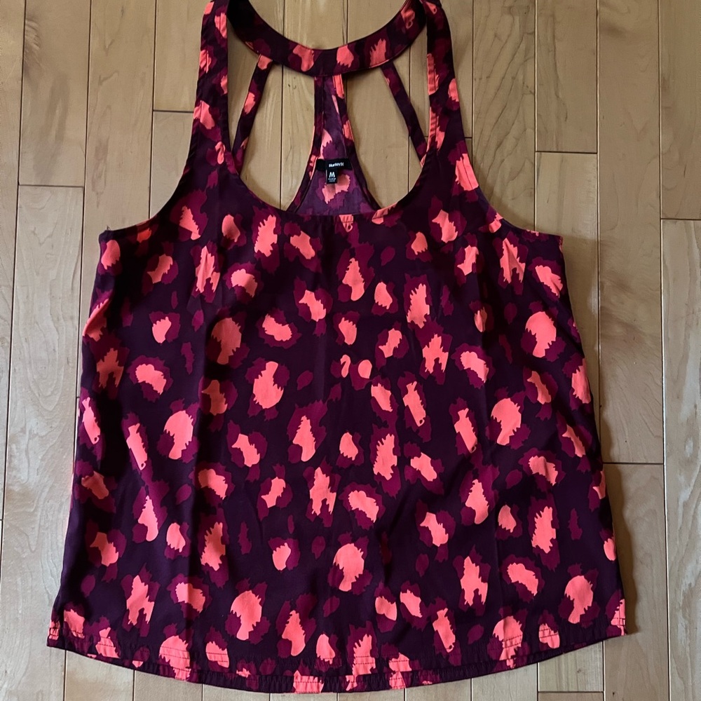 Hurley Red and Burgundy Tank Top